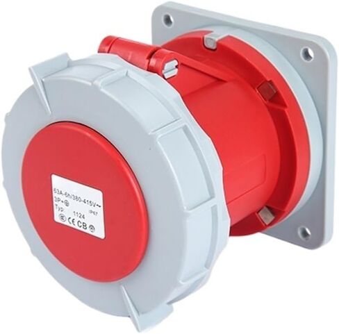 IP67 Industrial and Socket Connector Three-Phase 3-core 4P5 Hole 63A/125A Waterproof Non-Explosion-Proof(4P125A IP67 connector GP 1450) in Saudi Arabia