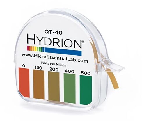 Replacement Hydrion QT-40 Quaternary OEM Sanitizer Solution Test Tape for Testing 0-500 ppm Ranges in Saudi Arabia