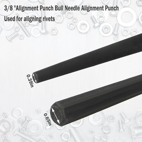 3/8-Inch Extra-Long Taper Line Up Punch (1-Pack) - Model 22017, 15-Inch Length 3/8" Blade Width for Precision Alignment in Metal/Wood Working in Saudi Arabia