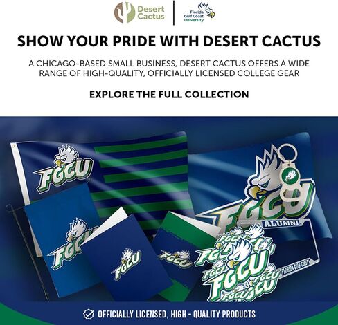 Desert Cactus Florida Gulf Coast University Acrylic Magnet 3 Pack FGCU Eagles Decorative Design Officially Licensed (Magnet Set A) in Saudi Arabia