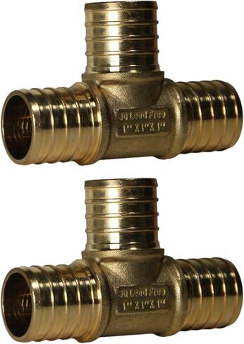 قطعتان من تيشيرت Pex مقاس 1 بوصة من XFITTING، نحاس، نسخة مجعدة من Pex B in Saudi Arabia