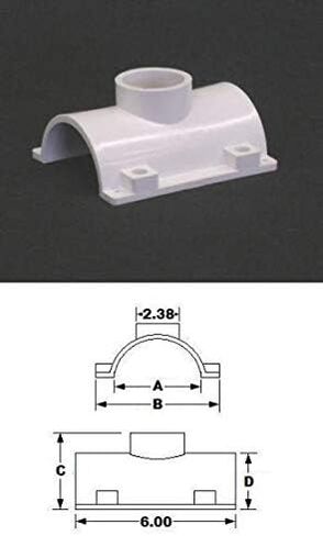 PPK420 Pipe Fitting - 4"x 2" Saddle Tee with Hardware Kit in Saudi Arabia