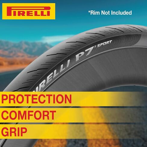 إطار دراجة Pirelli P7 Sport 26-622 700 x 26c عالي الأداء - الثقة والتحكم والمتانة في إطار تدريب واحد - التعامل الأمثل والراحة in Kuwait