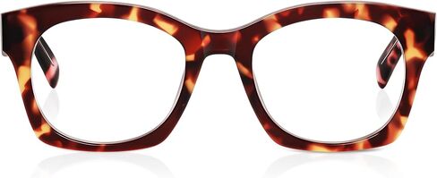 Square Reading Glasses for Women&Men - Acetate Tortoise - Firenze Readers Chic & Modern Design FF-6270 in Saudi Arabia