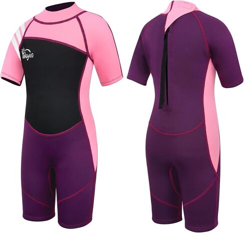 Kids Wetsuit for Boys Girls – 2.5mm Neoprene Thermal Youth Wet Suit for Swimming, Diving, Surfing, Snorkeling in Saudi Arabia