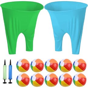Granny Pants Yard Game Set, 2 PCS Granny Pants Family Party Outdoor Game with 10 Bouncy Balls & 2 Pumps Perfect for Adults and Kids, Fun Family Reunion Ultimate Backyard Party Games in Saudi Arabia
