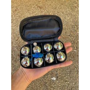قائمة BuyBocceBalls - مجموعة 8 كرات 35 مم معدنية صغيرة من لعبة البوتشي/البيتانك مع حقيبة زرقاء - فردية in Kuwait