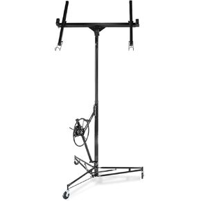 Drywall Lift, 150lb Drywall Lift Jack with Wheels - 11FT Adjustable Steel Sheetrock Hoist for Ceiling & Wall Installation - Heavy Duty Panel Lifter for Pros & Homeowners in Saudi Arabia
