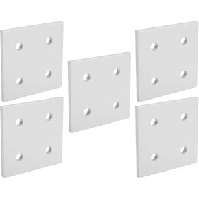 Connecting Plate 5pcs 4 Holes Bracket Plate Vertical Connecting Plate Aluminum Flat Corner Brace Picture Hanging Hardware (8080) in Saudi Arabia