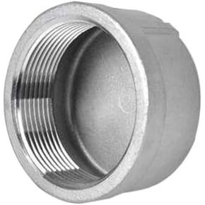 1/8 "1/4" 3/8 "1/2" 3/4 "1" 1-1/2 "2" 3 "4" NPT أنثى غطاء نهاية مستدير 201 304 316 تركيب أنابيب الفولاذ المقاوم للصدأ زيت غاز الماء (BSPT SS201، ROUND_1-1/2") تركيبات السباكة in Kuwait