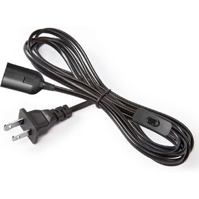 Plug in Hanging Lantern Cord, E26/E27 Light Bulb Socket Extension Cord with On/Off Switch 16Ft Lamp Cable for Pendant Lighting, Black, 1 Pack in Saudi Arabia