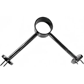 Vertical Installation Stainless Steel Bar & Floor Mount Combination Foot Rail Bracket ,Fits 50.8mm/2inch OD Bar Foot Rail Tubing Furniture Hardware with Screws (Matte Black) in Kuwait