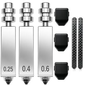 3PK 0.25 + 0.4 + 0.6 مم فوهة لـ Anycubic Kobra x فوهات مدمجة من الفولاذ الصلب المقوى سريع التحرير فوهة فوهة ممسحة مجموعة Kobra X ملحقات الطابعة ثلاثية الأبعاد Anycubic ACE 2 Pro in Kuwait