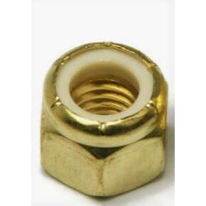 1/2-13 Brass Nylon Insert Locknut 4 Pieces per Bag in Kuwait