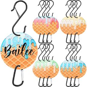 12 Pcs Baseball Ice Cream Drip Fence Hooks Sport Fence Hooks Clip with Acrylic Board for Baseball Lover Player Gift in Saudi Arabia
