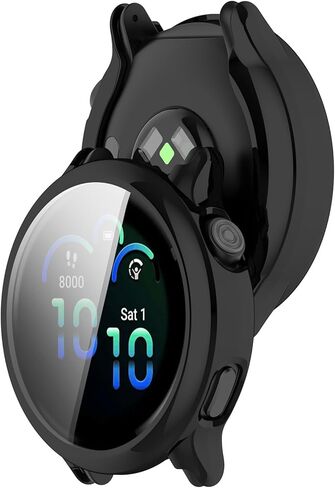 حافظة واقي الشاشة FitTurn متوافقة مع Garmin Vivoactive 6، حافظة ناعمة ومرنة من مادة TPU مقاومة للصدمات، غطاء حماية كامل واقي ممتص للصدمات لساعة Vivoactive 6 الذكية in Saudi Arabia