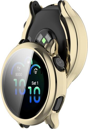 حافظة واقي الشاشة FitTurn متوافقة مع Garmin Vivoactive 6، حافظة ناعمة ومرنة من مادة TPU مقاومة للصدمات، غطاء حماية كامل واقي ممتص للصدمات لساعة Vivoactive 6 الذكية in Saudi Arabia