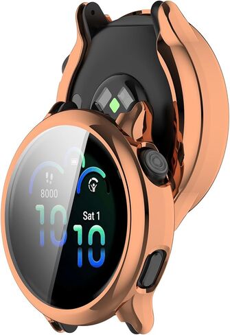 حافظة واقي الشاشة FitTurn متوافقة مع Garmin Vivoactive 6، حافظة ناعمة ومرنة من مادة TPU مقاومة للصدمات، غطاء حماية كامل واقي ممتص للصدمات لساعة Vivoactive 6 الذكية in Saudi Arabia