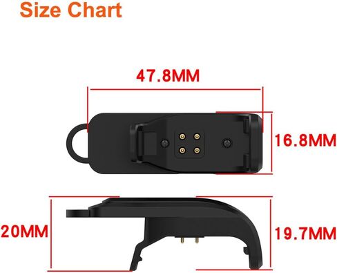 [2 Pack] Charging Clip for Garmin Alpha T20 TT25 Dog Training Collar Charger Adapter, Type C Charger Replacement in Saudi Arabia