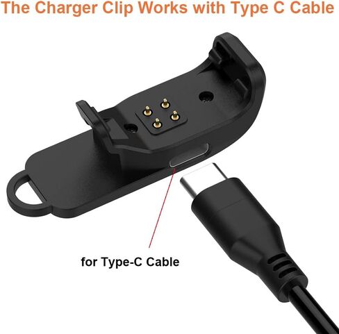 [2 Pack] Charging Clip for Garmin Alpha T20 TT25 Dog Training Collar Charger Adapter, Type C Charger Replacement in Saudi Arabia
