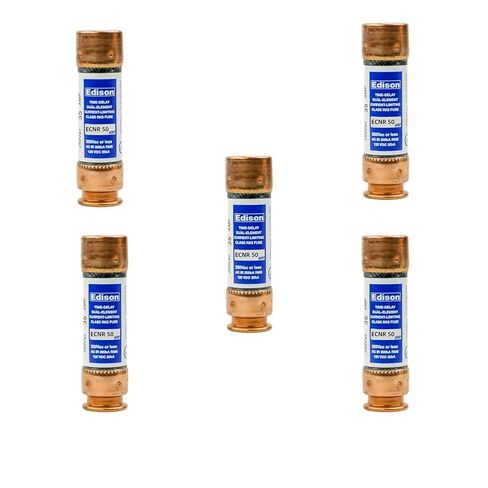 5-Pack New ECNR-50 ECNR-50A 250Vac Time Delay Fuse,ECNR50 Current Limiting Class RK5 Cartridge Fuse in Saudi Arabia