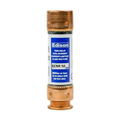 5-Pack New ECNR-50 ECNR-50A 250Vac Time Delay Fuse,ECNR50 Current Limiting Class RK5 Cartridge Fuse in Saudi Arabia