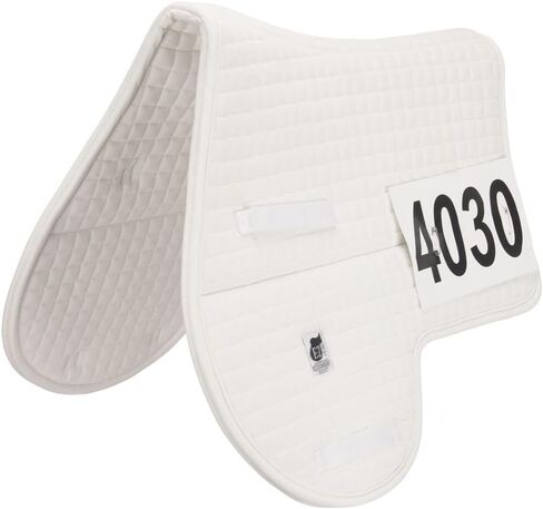 Schneiders E-Z View Pin-On Wither Relief Quilted Hunter Horse Saddle Pad | English Contoured Pad for Higher-Withered Horses | Show-Ready Comfort and Style | Color White in Saudi Arabia