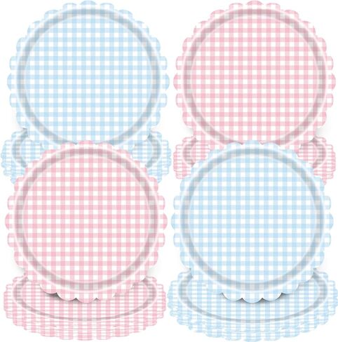 Derby Day Party Plates 25PCS 9 Inch – Horse Racing Party Supplies, Run for The Roses Disposable Paper Plates, Thick 350 GSM Heavy Duty Dessert Plates in Saudi Arabia