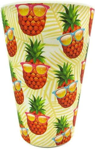 TINYMILLS Pineapple with Cool Sunglasses 14oz Travel Mug - Eco-Friendly Reusable Plant Fiber Travel Mug Birthday Gift Stocking Stuffer Teacher Coach Gift in Saudi Arabia