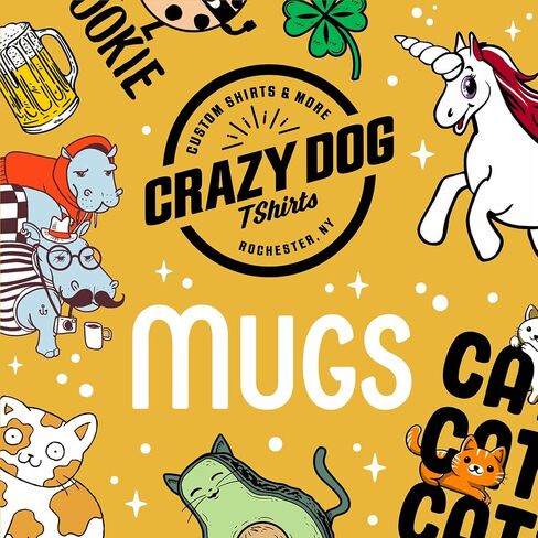 Crazy Dog T-Shirts Funny Coffee Mug – I Can Fart and Walk Away Joke Cup – Sarcastic Office Gag Gift for Men and Women – Dishwasher and Microwave Safe – 11oz in Saudi Arabia