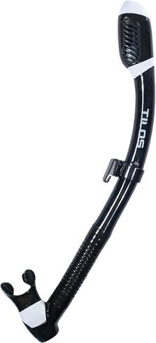 Tilos Diver Sleek Dry Snorkel - Premium Waterproof Snorkeling Gear with Comfy Mouthpiece & Easy-Clear Purge Valve in Saudi Arabia