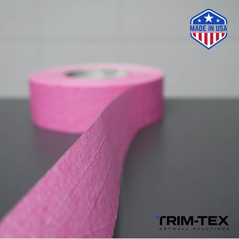 Trim-Tex Fire Tape | 250' Roll | Time Saving Install - No Mud Required | 1- & 2-Hour Rated Drywall Firestopping Tape | Model 990 | Made in USA in Saudi Arabia