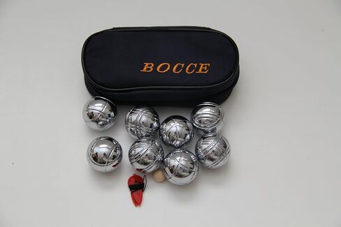 قائمة BuyBocceBalls - مجموعة 8 كرات 35 مم معدنية صغيرة من لعبة البوتشي/البيتانك مع حقيبة زرقاء - فردية in Kuwait