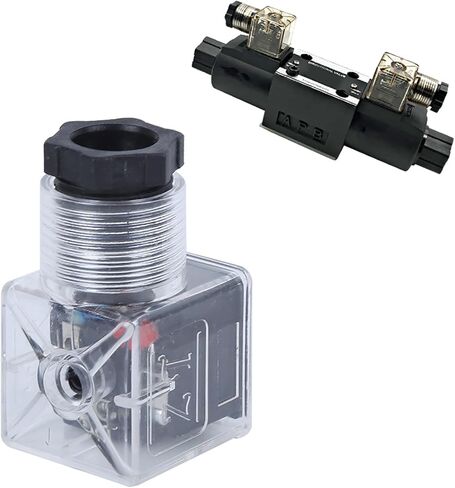 10A Hydraulic Solenoid Valve din 43650 connector 5pcs Hydraulic Solenoid Coil Plug,Hydraulic Solenoid Coil Connector,Transparent Voltage Universal Accessories Válvulas in Saudi Arabia