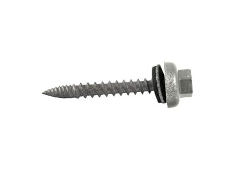 Metal Depot Orange Charcoal Gray Wood Screw #10 x 1-1/2, Self Tapping Wood-to-Metal Roofing Fastener with EPDM Washer, 1/4 Inch Hex Head, Corrosion Resistant Painted Carbon Steel, 250 Count in Saudi Arabia