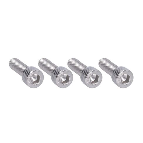 Walfront M10 Hex Socket Cap Screws 4Pcs A2-70 Stainless Steel 1.25mm Fine Pitch Fasteners for Automotive DIY and Construction Hardware (M10*30) in Saudi Arabia