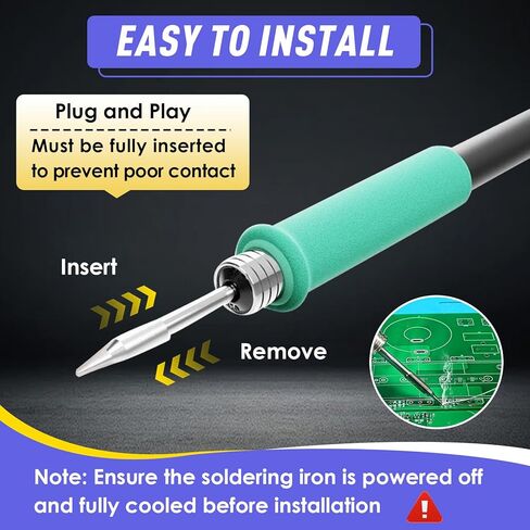 6 قطع C210-K/I/IS أطراف كاوية لحام متوافقة مع محطة لحام JBC/Sugo/Aifen/Quick/Yihua/T210/T26/A9، استبدال أطراف اللحام، تسخين سريع، الحد الأدنى من الطاقة المطلوبة 12 وات in Kuwait