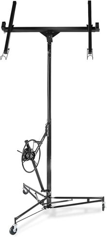 Drywall Lift, 150lb Drywall Lift Jack with Wheels - 11FT Adjustable Steel Sheetrock Hoist for Ceiling & Wall Installation - Heavy Duty Panel Lifter for Pros & Homeowners in Saudi Arabia
