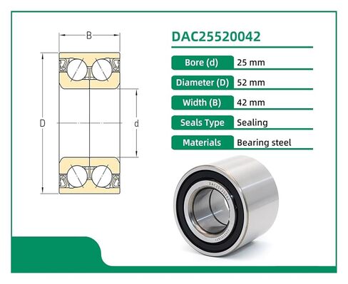 DAC25520042 25x52x42 713623590 713623480 DAC2552W KH10124 ADK88313 46860-76G01 4700323 43210-4A00AWheel Bearing in Saudi Arabia