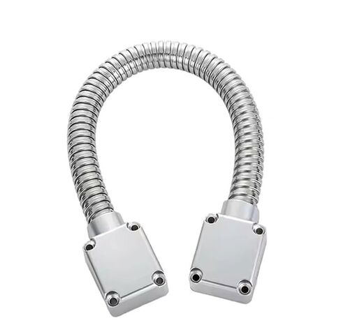 Zinc Alloy Head 304 Stainless Steel Door Loop Hidden Large Cable Protection Door Loop Cable Protector(White) in Saudi Arabia