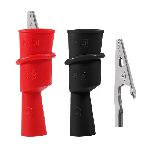 8PCS Multimeter Push on Alligator Clips Set Insulated Crocodile Clamps for Electrical Testing in Saudi Arabia