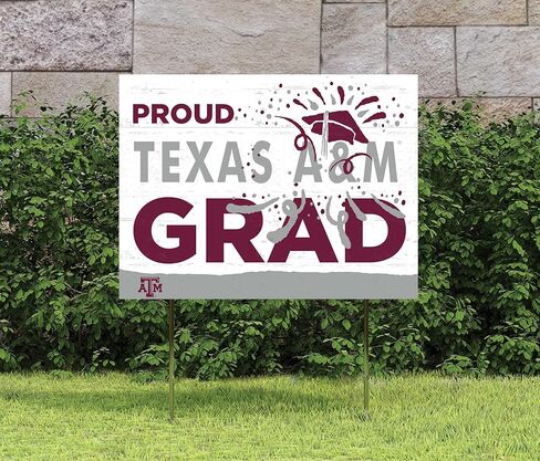 KH Sports 18x24 Lawn Sign Proud Grad With Logo Texas A&M Aggies in Saudi Arabia