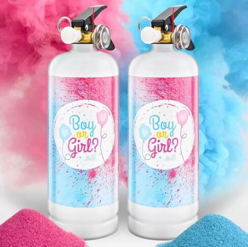 Gender Surprise Powder Cannon – Fire-Extinguisher Style Cylinder (Pink) in Saudi Arabia