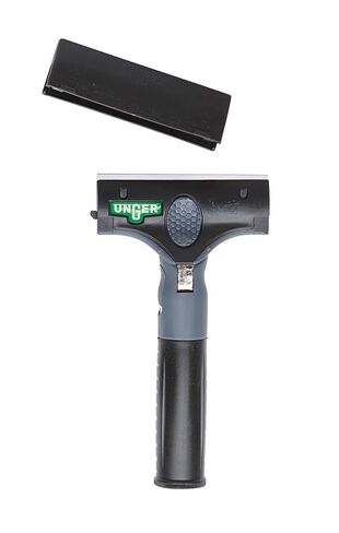 Unger Commercial ErgoTec® Ninja 4" Glass Scraper with Blade and Safety Cap – Adjustable Angle for Efficient Window Cleaning EN100 in Saudi Arabia