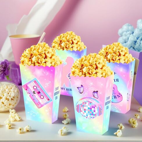 12 PCS Singer Theme Popcorn Boxes Party Party Favor Bags Singer Theme Birthday Party Supplies Gift Bags Kids Candy Treat Bag for Birthday Wedding Bridal Shower in Saudi Arabia