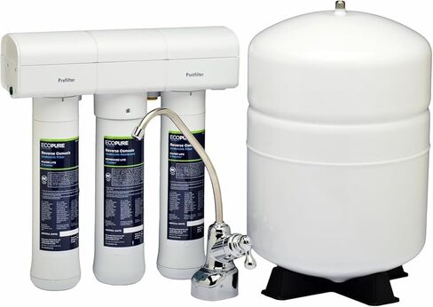 EcoPure Reverse Osmosis Filter Pair - Includes Pre/Post Filter Set (ECOROF) - Includes Service Reminder Tag - NSF Certified Authentic OEM Parts for ECOP30 RO Unit in Kuwait