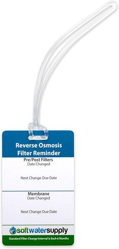 EcoPure Reverse Osmosis Filter Pair - Includes Pre/Post Filter Set (ECOROF) - Includes Service Reminder Tag - NSF Certified Authentic OEM Parts for ECOP30 RO Unit in Kuwait