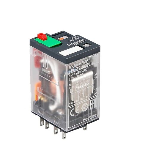 Miniature Plug-in Relay with LED RXM4A 4CO 6A 12 VDC-110 VDC 24 VAC-230 VAC Electromagnetic(RXM4AB2BD 24DC) in Saudi Arabia