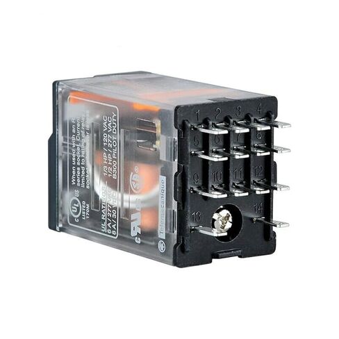 Miniature Plug-in Relay with LED RXM4A 4CO 6A 12 VDC-110 VDC 24 VAC-230 VAC Electromagnetic(RXM4AB2BD 24DC) in Saudi Arabia