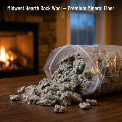 Midwest Hearth Rock Wool for Gas Log - 6 oz. Bag in Saudi Arabia